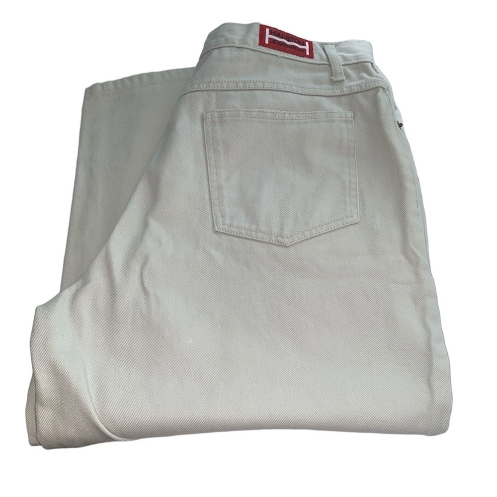 Halston Jeanswear Capri pants button/zip closure pockets 100% cotton size 14